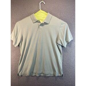 Haggar Polo Mens Large Gray Short Sleeve‎ casual preppy